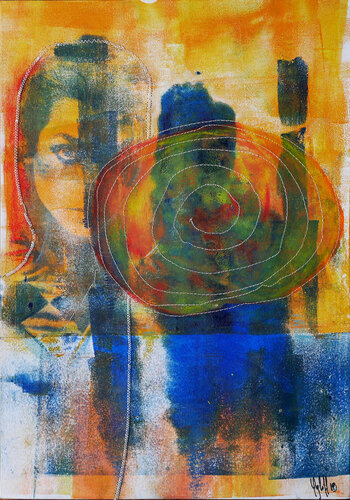 femmes, je vous aime 1 par Véronique Egloff, Œuvre sur papier en vente sur Singulart