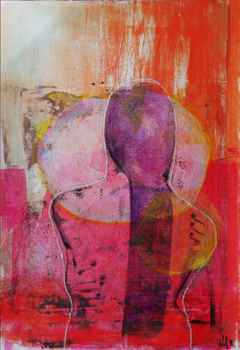 femmes, je vous aime 2 par Véronique Egloff, Œuvre sur papier en vente sur Singulart