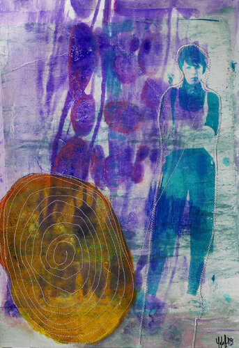 femmes, je vous aime 4 par Véronique Egloff, Œuvre sur papier en vente sur Singulart