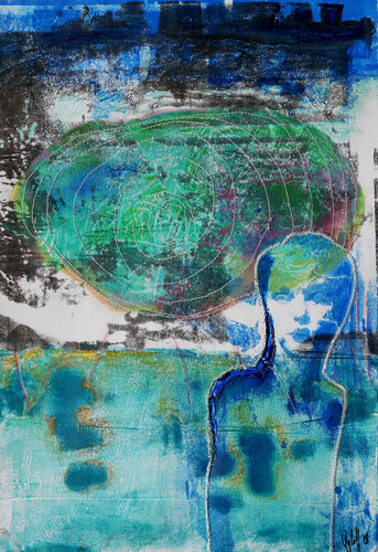 femmes, je vous aime 9 par Véronique Egloff, Œuvre sur papier en vente sur Singulart