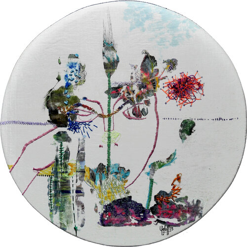 méditation 4 par Véronique Egloff, Oeuvre textile en vente sur Singulart