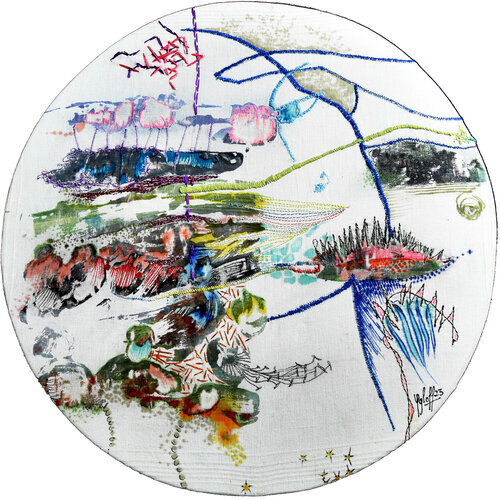 méditation 5 von Véronique Egloff, Textil kaufen auf Singulart