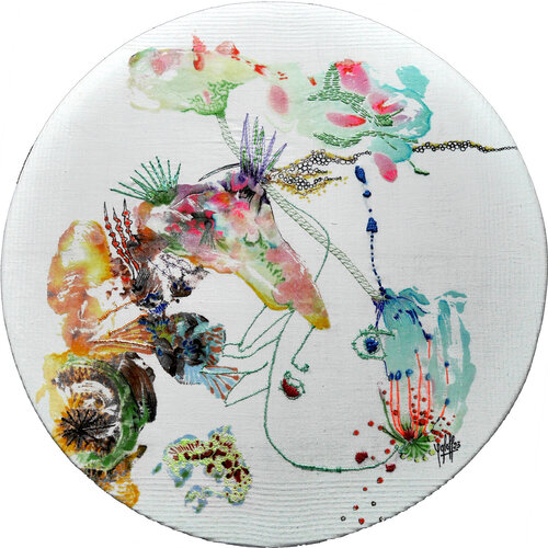 méditation 6 par Véronique Egloff, Oeuvre textile en vente sur Singulart