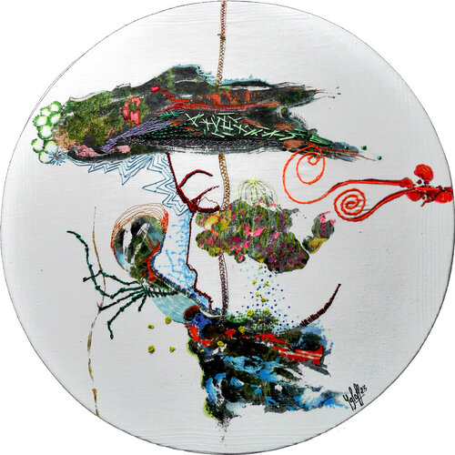 méditation 9 par Véronique Egloff, Oeuvre textile en vente sur Singulart