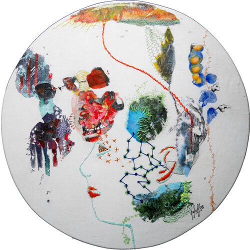 méditation 11 par Véronique Egloff, Oeuvre textile en vente sur Singulart