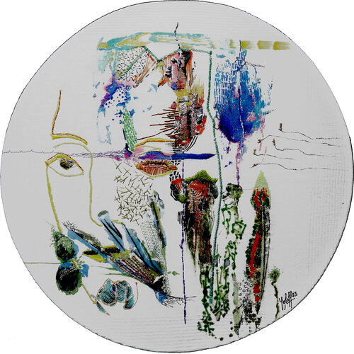 méditation 15 par Véronique Egloff, Oeuvre textile en vente sur Singulart