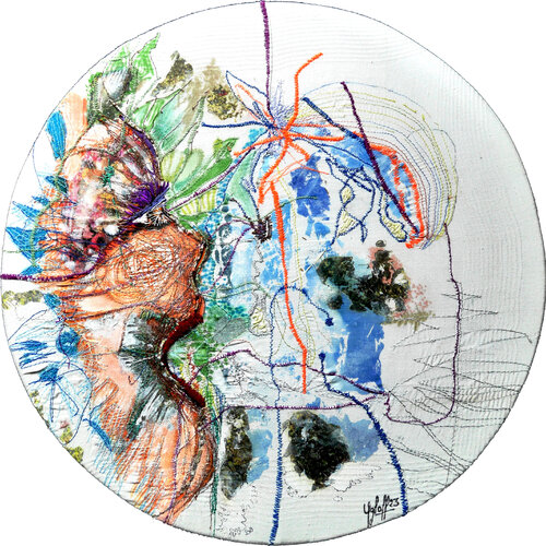 méditation 16 par Véronique Egloff, Oeuvre textile en vente sur Singulart