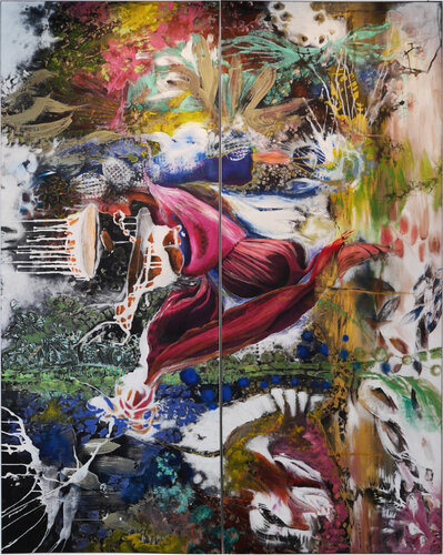 femme par nature 1 van Véronique Egloff, Schilderij te koop op Singulart