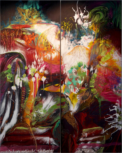 femme par nature 2 van Véronique Egloff, Schilderij te koop op Singulart