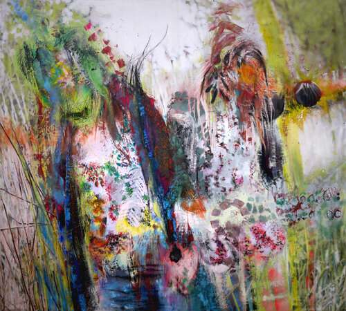 femme par nature 3 van Véronique Egloff, Schilderij te koop op Singulart