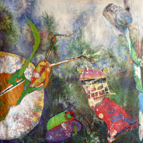 conversation sauvage 11 de Véronique Egloff, Pintura a la venta en Singulart