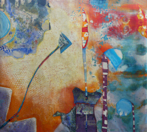 conversation sauvage 17 van Véronique Egloff, Schilderij te koop op Singulart