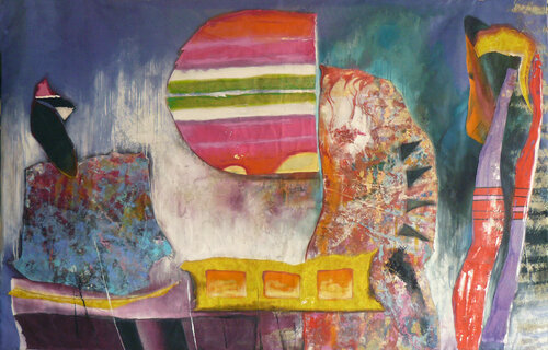 conversation sauvage 12 van Véronique Egloff, Schilderij te koop op Singulart