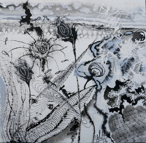 Confinement 18 par Véronique Egloff, Œuvre sur papier en vente sur Singulart