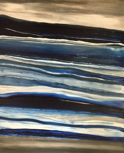 Blue Travel van Catherine LE ROUX, Schilderij te koop op Singulart