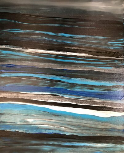 Voyage bleu de Catherine LE ROUX, Pintura a la venta en Singulart