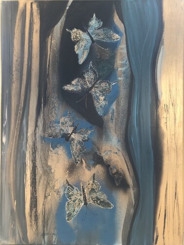 Papillons di Catherine LE ROUX, Pittura in vendita su Singulart