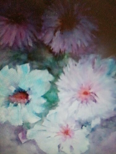 quelques fleurs van Catherine LE ROUX, Schilderij te koop op Singulart