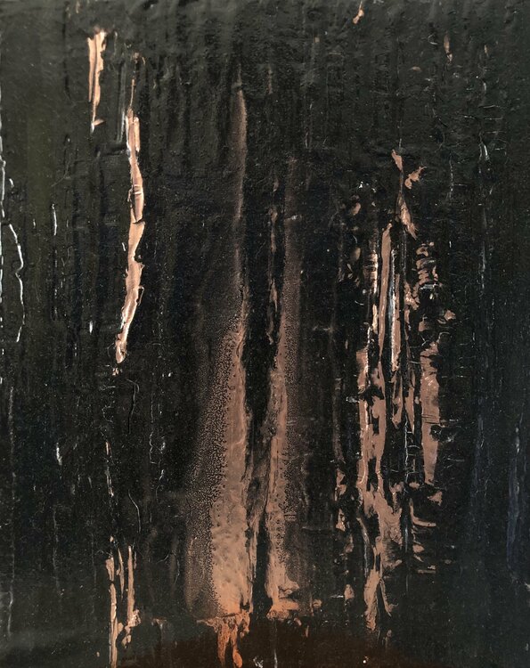 Black and copper Catherine LE ROUX