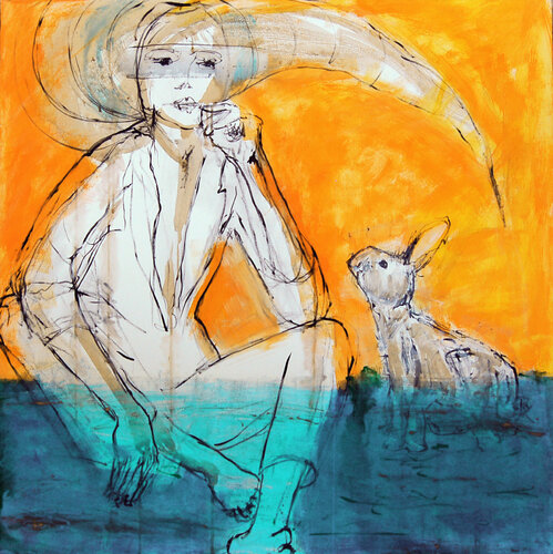 MY LITTLE RABBIT von Giusy Lauriola, Malerei kaufen auf Singulart