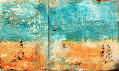 LETìS GO OUT FOR WEEK END von Giusy Lauriola, Malerei kaufen auf Singulart