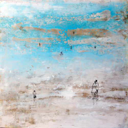 SE SI POTESSE CAMMINARE SULLE NUVOLE- di Giusy Lauriola, Pittura in vendita su Singulart