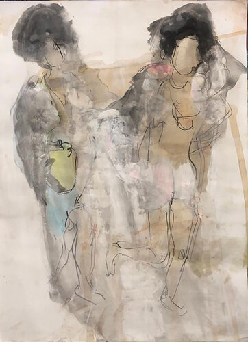 AMICHE by Giusy Lauriola, Painting for Sale on Singulart