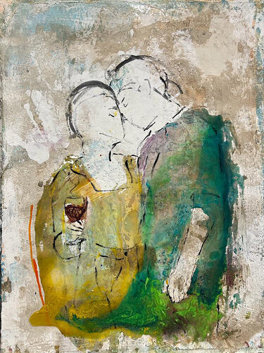 SGUARDI CHE S'INCONTRANO (vino rosso e intimità) von Giusy Lauriola, Malerei kaufen auf Singulart