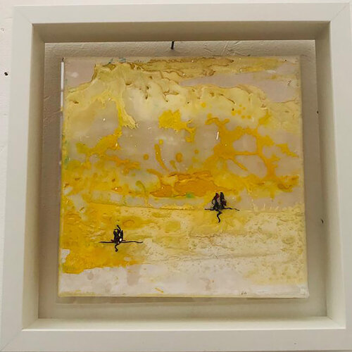 PRENDIAMO IL SENTIERO PALUDOSO PER ARRIVARE ALLE NUOVOLE N 7 di Giusy Lauriola, Pittura in vendita su Singulart