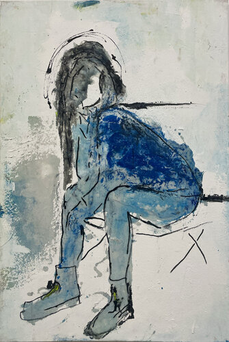 ATTESA de Giusy Lauriola, Pintura a la venta en Singulart