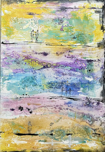 B-  ORIZZONTI CONNESSI von Giusy Lauriola, Malerei kaufen auf Singulart