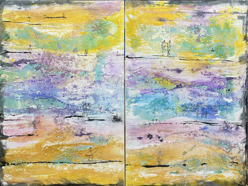 ORIZZONTI CONNESSI von Giusy Lauriola, Malerei kaufen auf Singulart