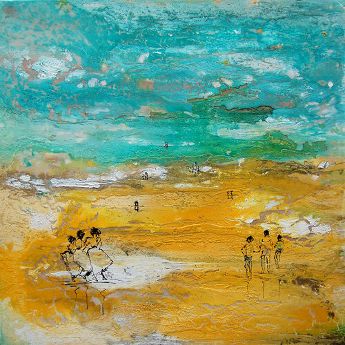 MARE GIALLO VAPOROSO von Giusy Lauriola, Malerei kaufen auf Singulart