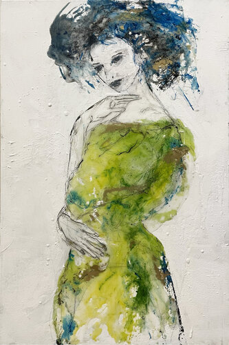 ATTESA IN VERDE von Giusy Lauriola, Malerei kaufen auf Singulart