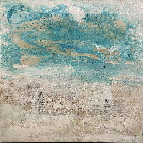 PASSEGGIATA TRA LE NUVOLE di Giusy Lauriola, Pittura in vendita su Singulart
