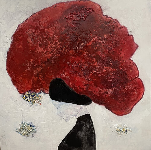 NUVOLA ROSSA de Giusy Lauriola, Pintura a la venta en Singulart