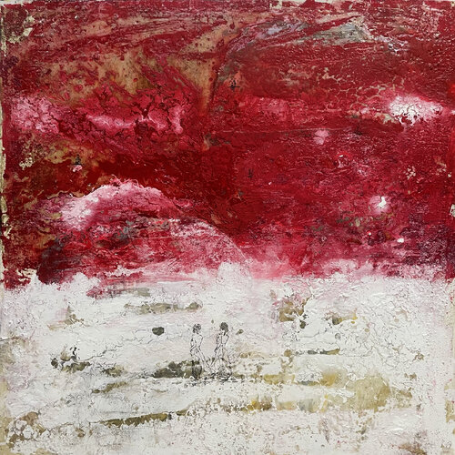 MI IMMERGO NEL ROSSO par Giusy Lauriola, Peinture en vente sur Singulart