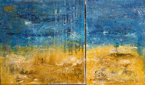 VADO VERSO IL BLU di Giusy Lauriola, Pittura in vendita su Singulart