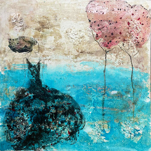 IMMERSA IN UN SOGNO ACQUOSO de Giusy Lauriola, Pintura a la venta en Singulart
