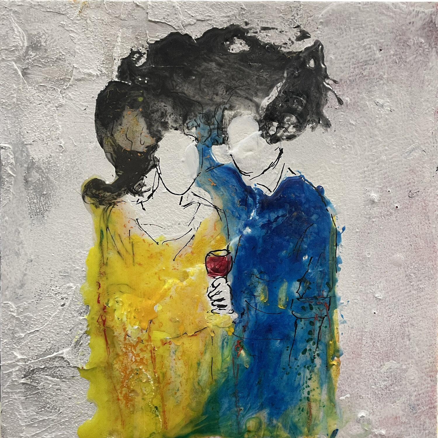 I COLORI CI AVVICINANO Giusy Lauriola Origineel schilderij te koop