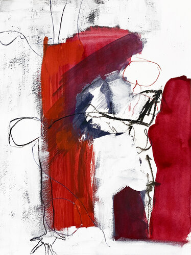 Klaustrophobie - Claustrophobie - رهاب الأماكن المغلقة di Denise Eyer-Oggier, Opera su carta in vendita su Singulart