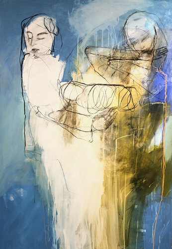 Le désespoir - اليأس di Denise Eyer-Oggier, Pittura in vendita su Singulart