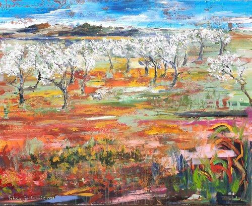 Flor de Almendro par Sabina Bockemühl, Peinture en vente sur Singulart