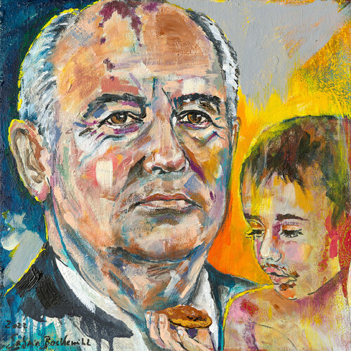 Michail Gorbatschow von Sabina Bockemühl, Malerei kaufen auf Singulart