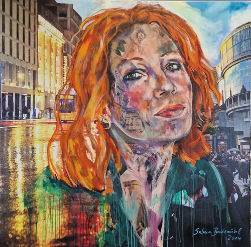 URBAN FACES - Birgit Minichmayr Wien di Sabina Bockemühl, Pittura in vendita su Singulart