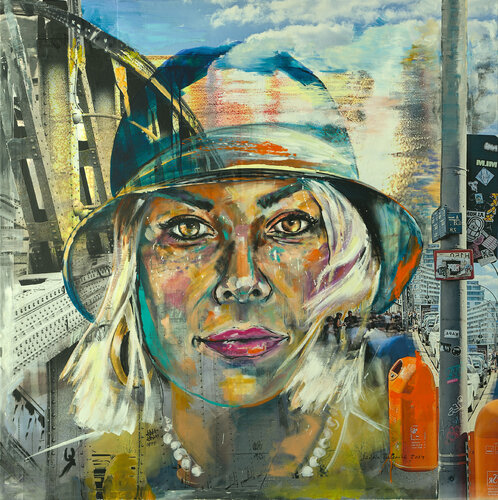 URBAN FACES - Neele Hamburg par Sabina Bockemühl, Peinture en vente sur Singulart