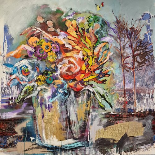 Veil of autumn by Sabina Bockemühl, Painting for Sale on Singulart