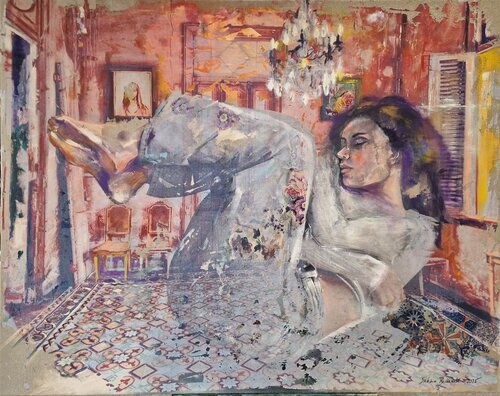 Floating Madonna by Sabina Bockemühl, Painting for Sale on Singulart