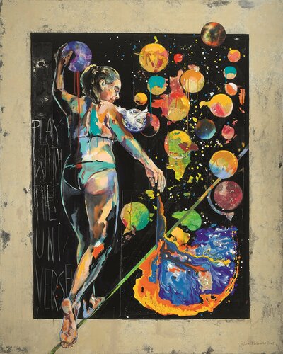 play with the universe von Sabina Bockemühl, Malerei kaufen auf Singulart