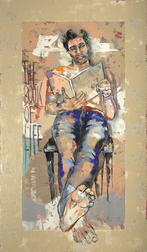 out of frame - the book of life de Sabina Bockemühl, Pintura a la venta en Singulart